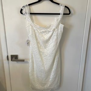 Banjul white dress, size M-L, NWT